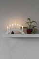 Adventsljusstake 7-armad Vit Konstsmide